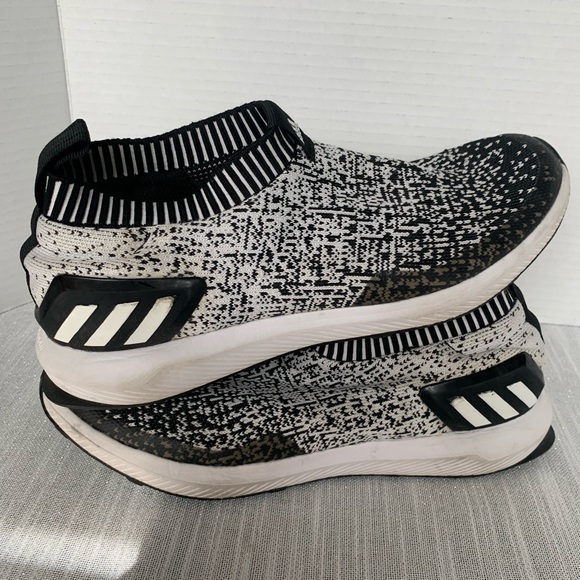 Adidas Rapida Run Black/White Laceless Knit Athletic Sneakers Size 7 - Picture 11 of 11